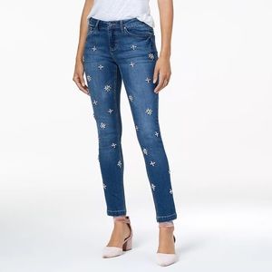 Rhinestone Skinny Jeans